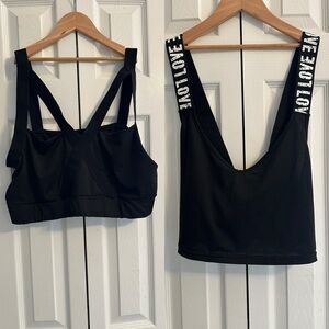 Bundle of plus size workout top bra
